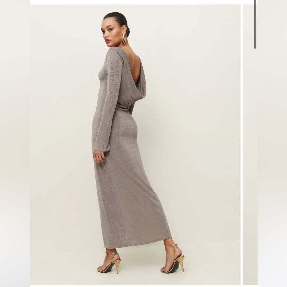 Reformation Aurelio Knit Dress Blue - Size XS